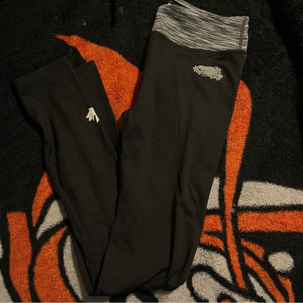 Roots Kids Black Leggings